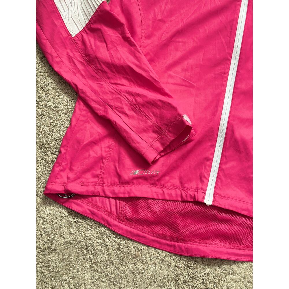 Pearl Izumi L Biking Jacket Pink Vented Athletic Sporty Lightweight Full Zip - Picture 4 of 12